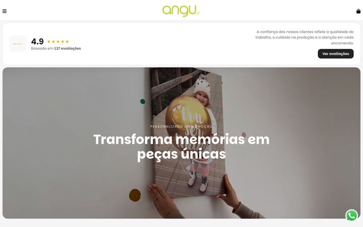 Screenshot van angu.es