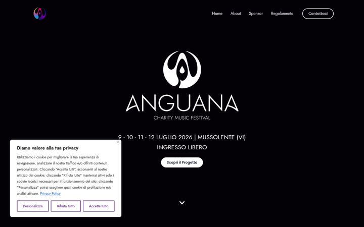 Screenshot of anguanacharityfestival.it