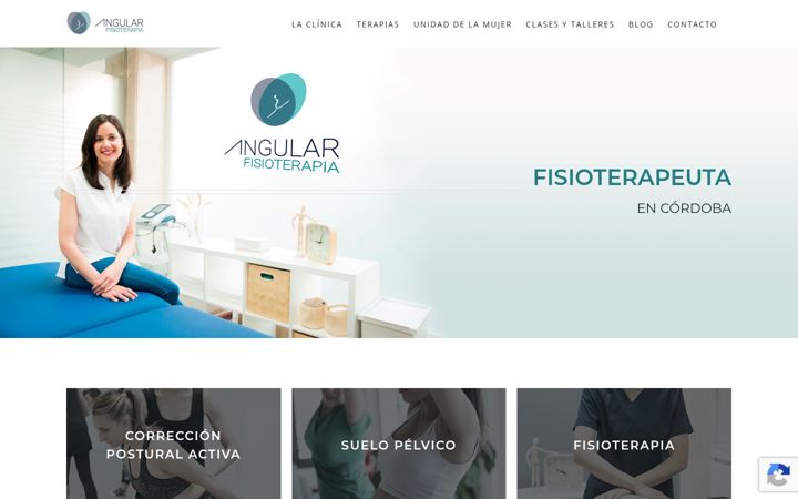 Zrzut ekranu angularfisioterapia.com