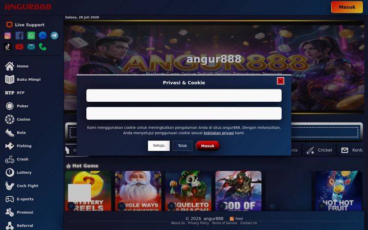 Screenshot von angur888.com