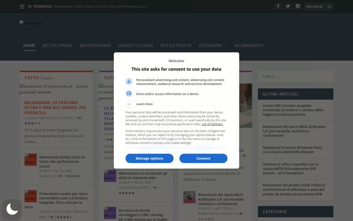 Screenshot von anguriabike.com