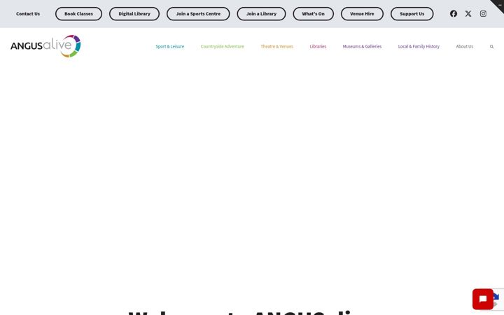 Screenshot of angusalive.scot
