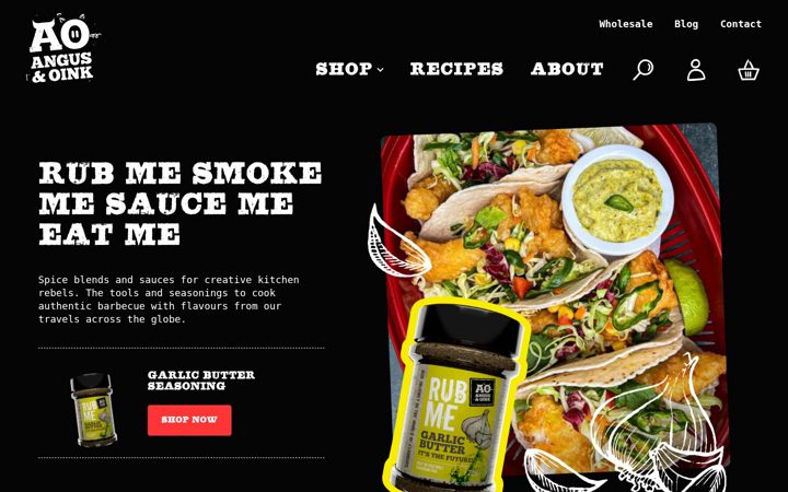 Screenshot of angusandoink.com