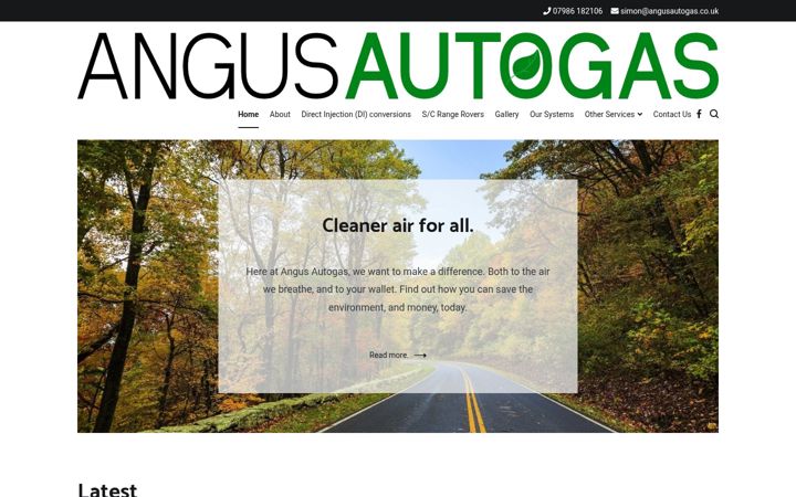 Screenshot of angusautogas.co.uk