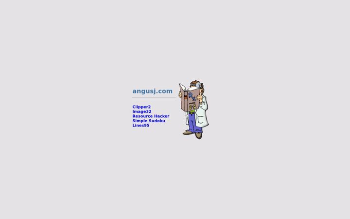 Screenshot of angusj.com