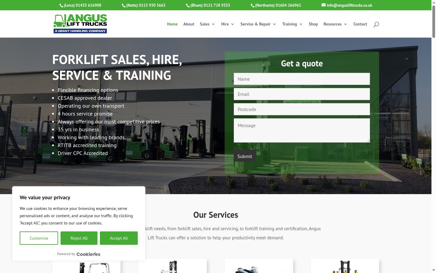 Képernyőkép a bármilyen interakció előtt megjelenő hozzájárulási bannerről
