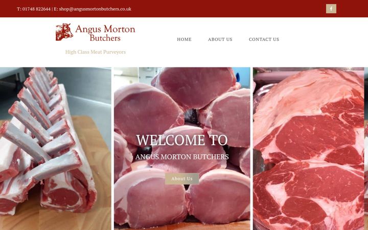Screenshot of angusmortonbutchers.co.uk