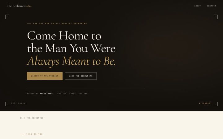 Screenshot of anguspyke.com