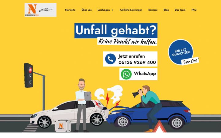 Skärmbild av angutachter.de