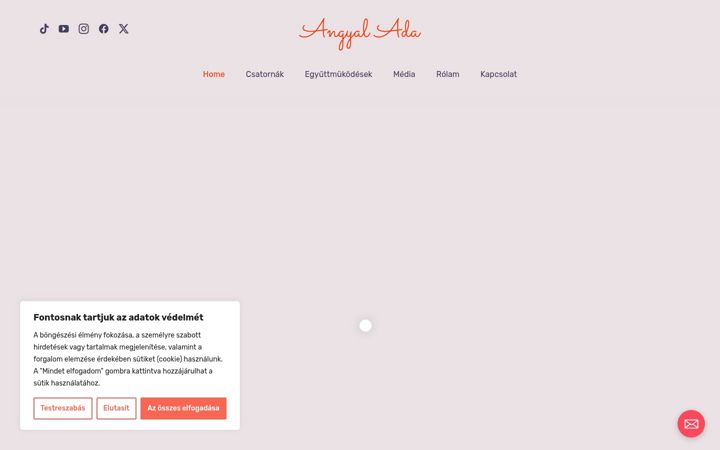 Screenshot von angyalada.com