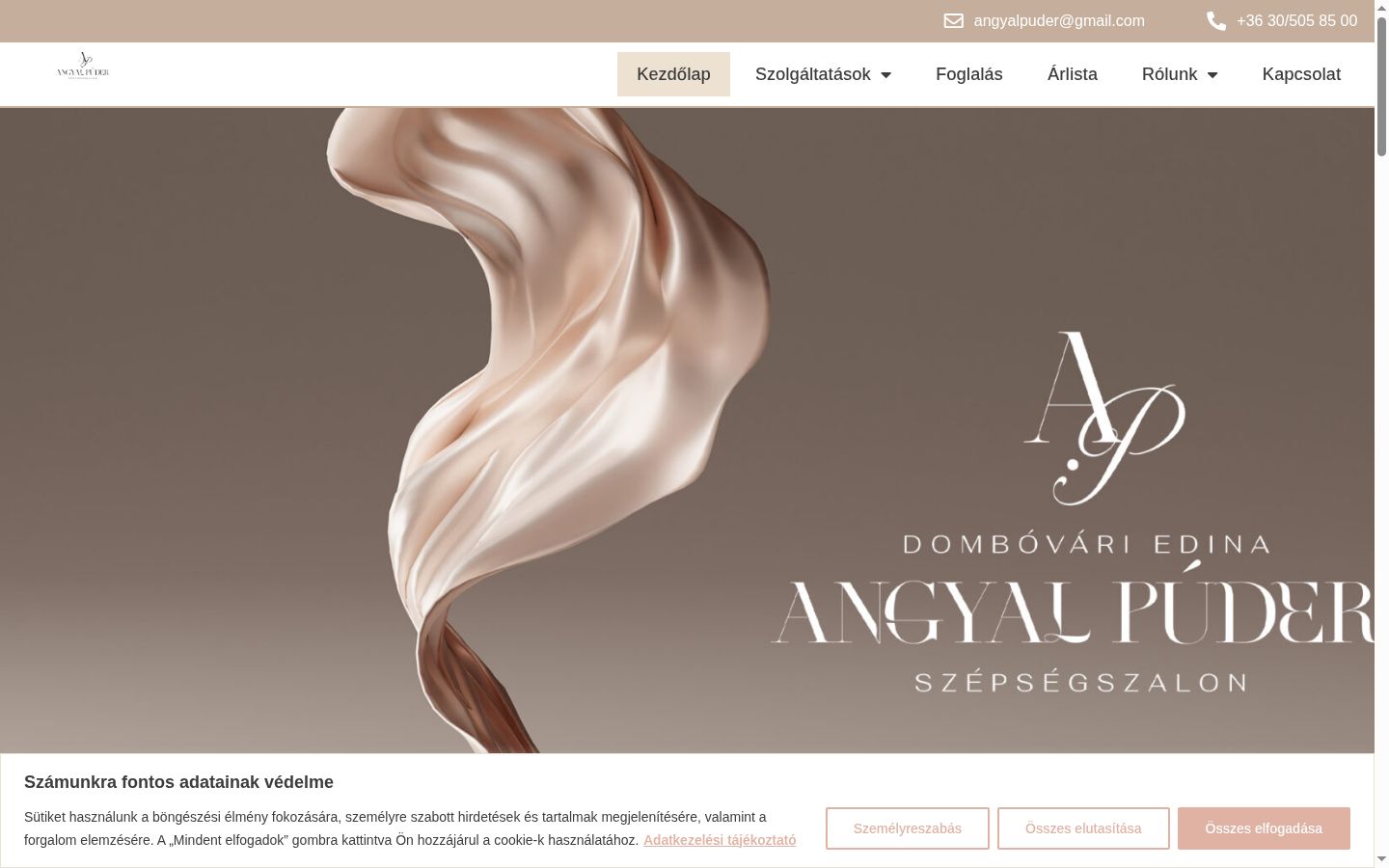 Captura de ecrã do banner de consentimento apresentado antes de qualquer interação