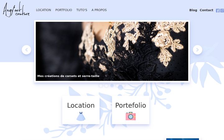 Screenshot of angyart.fr
