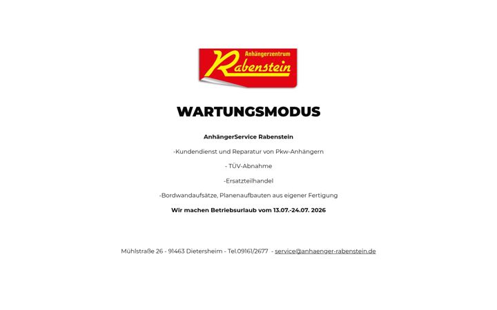 Skärmbild av anhaenger-rabenstein.de