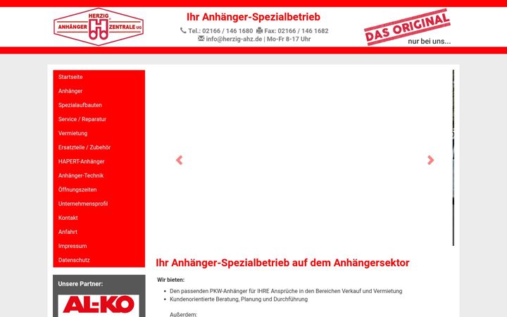 Screenshot of anhaengerherzig.de