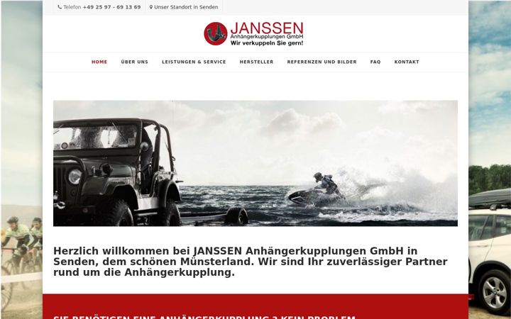 Screenshot of anhaengerkupplung-senden.de