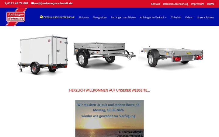 Screenshot of anhaengerschmidt.de