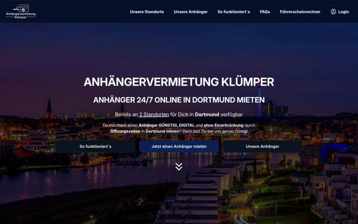 Snímek obrazovky anhaengervermietung-kluemper.de