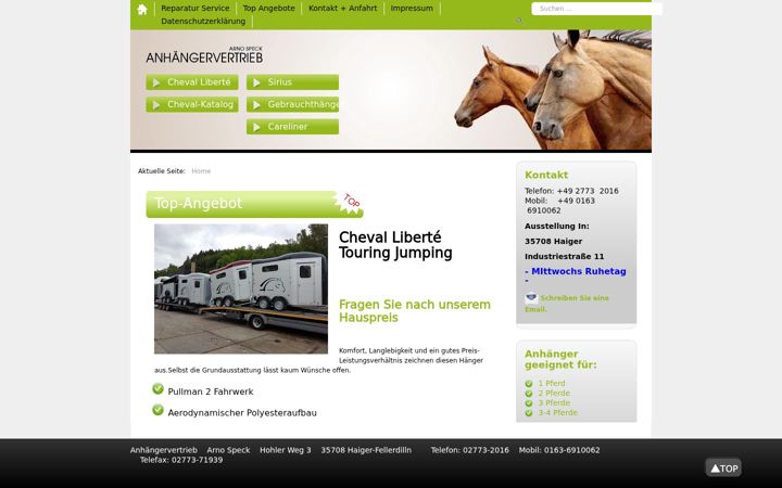 Screenshot of anhaengervertrieb.com