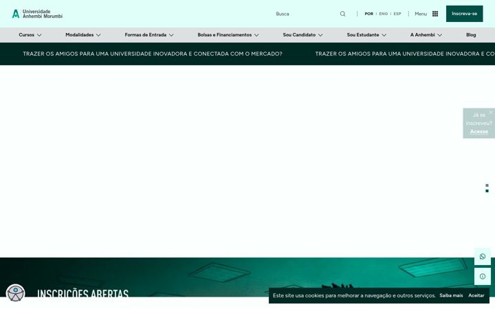 Екранна снимка на anhembi.br