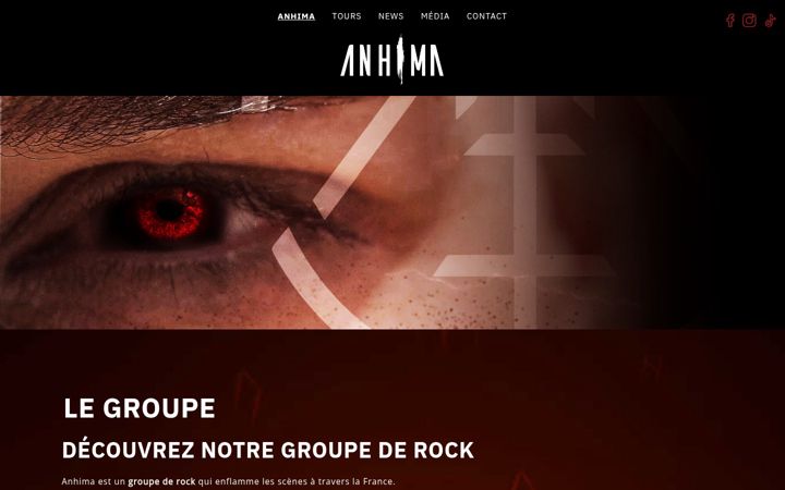 Screenshot of anhimaofficial.fr