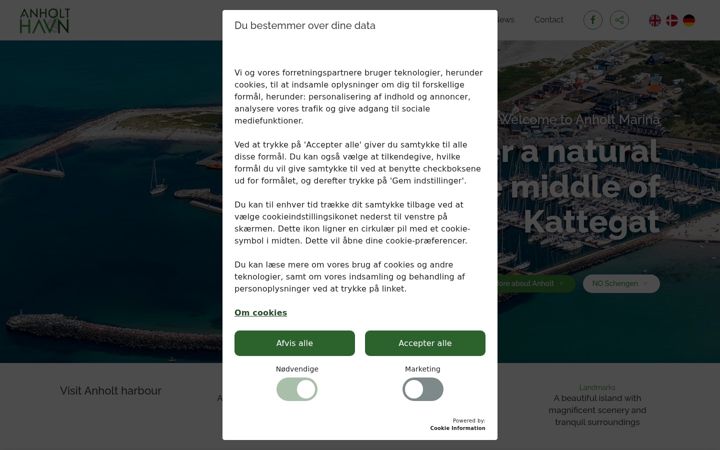 Screenshot of anholtmarina.com