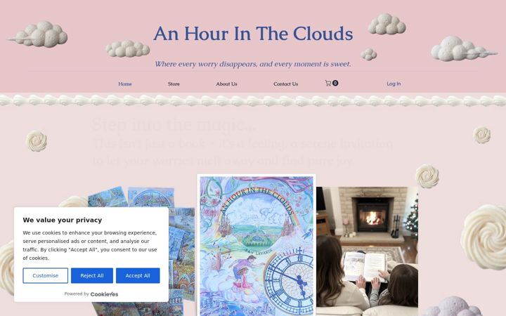 Skærmbillede af anhourintheclouds.com