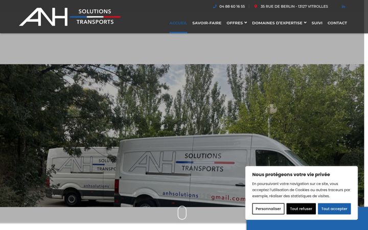 Screenshot van anhsolutions.fr