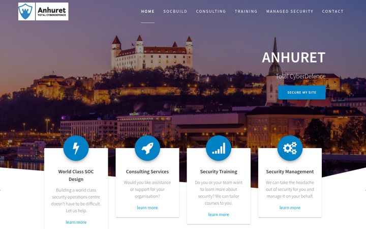Screenshot of anhuret.com