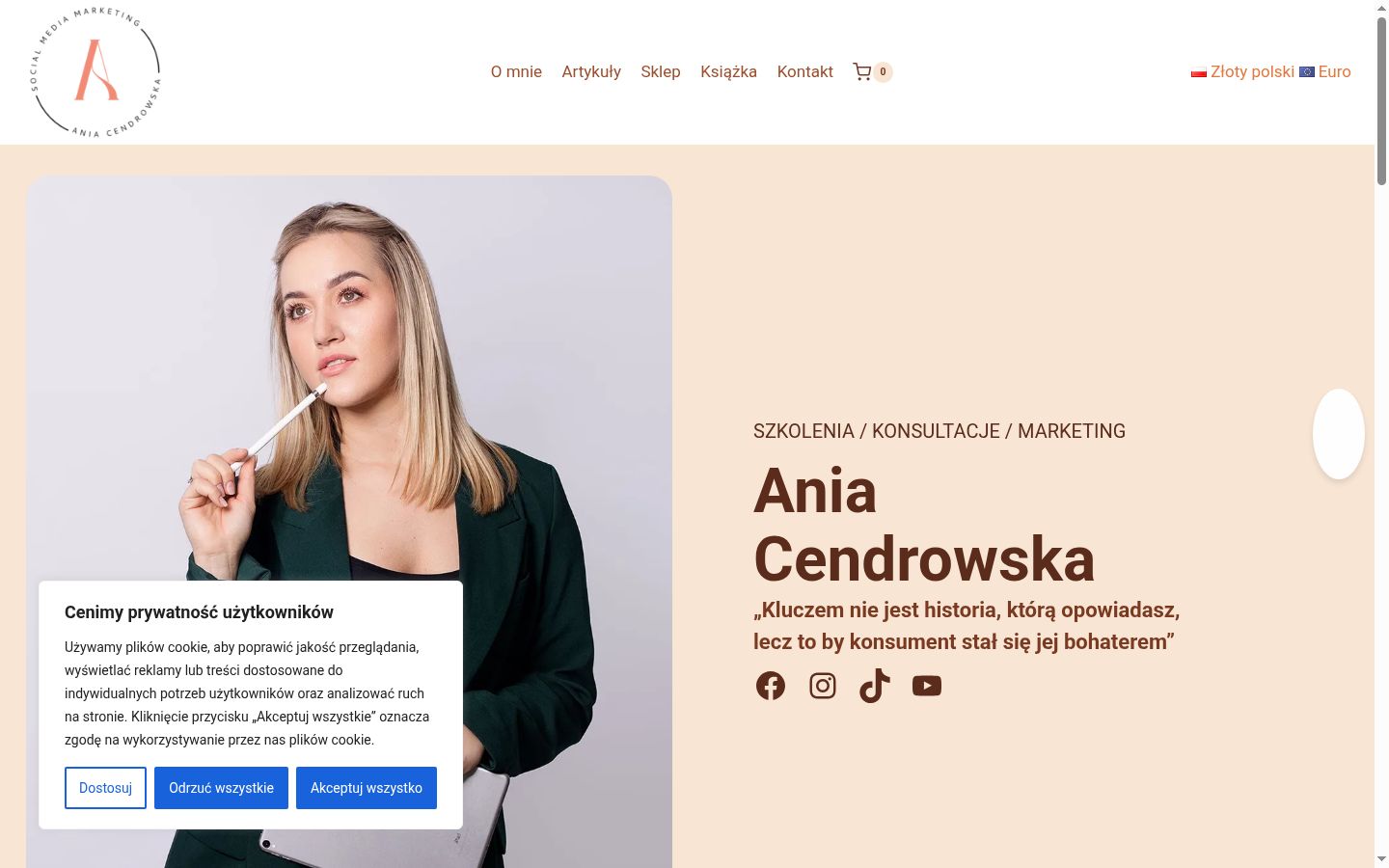 Sutikimo reklamjuostės, rodytos prieš bet kokią sąveiką, ekrano kopija