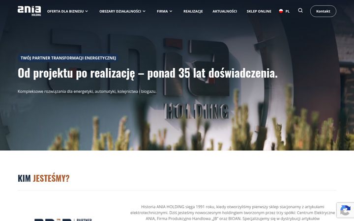 Ekrano kopija aniaholding.pl