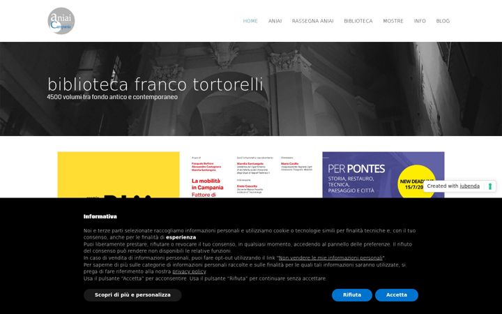 Screenshot stránky aniaicampania.it