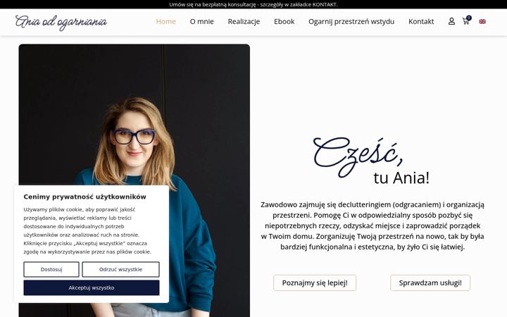 Skærmbillede af aniaodogarniania.pl