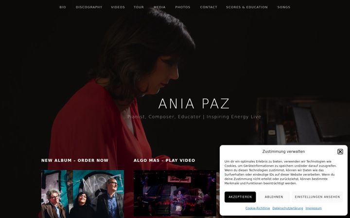 Screenshot of aniapaz.com