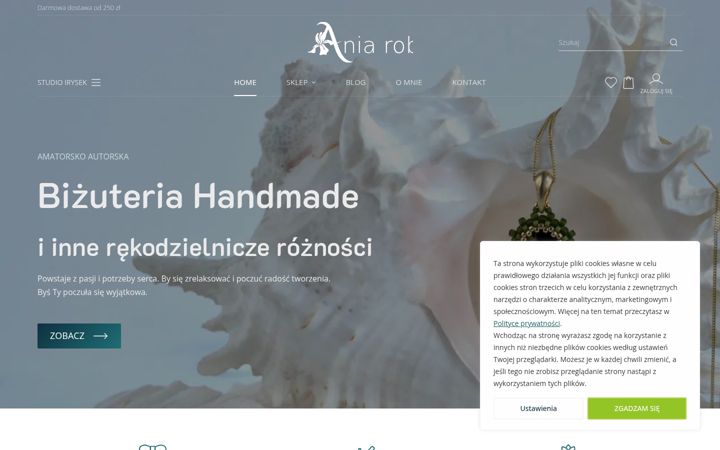 Skærmbillede af aniarobi.pl
