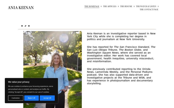 Screenshot di aniaskykeenan.com