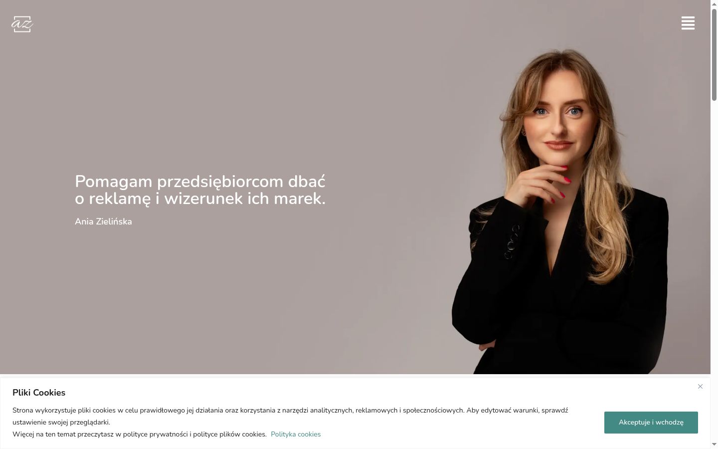 Skärmbild av samtyckesbannern som visades före någon interaktion
