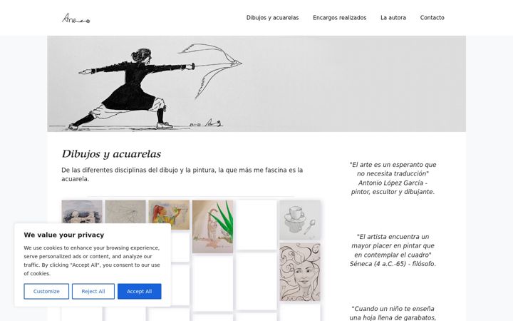 Screenshot of anicalm.es