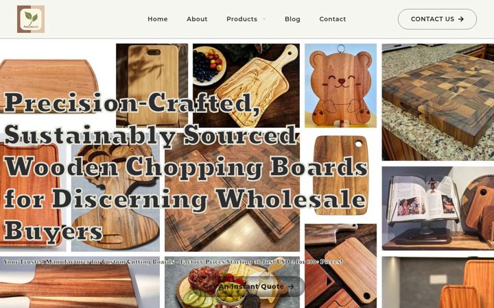 Screenshot of anicawood.com
