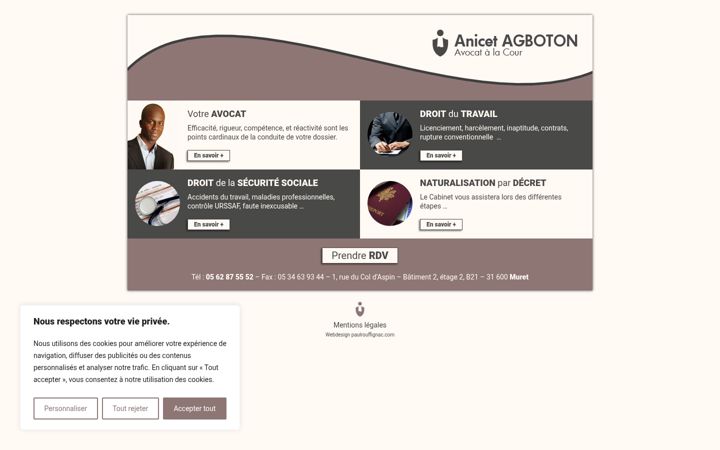 Screenshot van anicet-agboton.fr