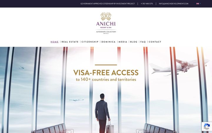Captură de ecran a anichidevelopment.com