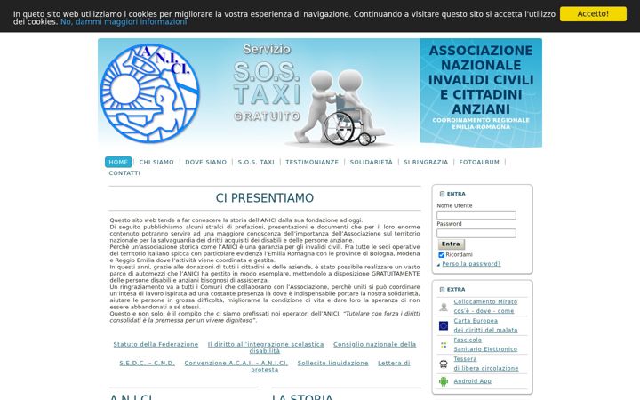Screenshot of anici-re.it