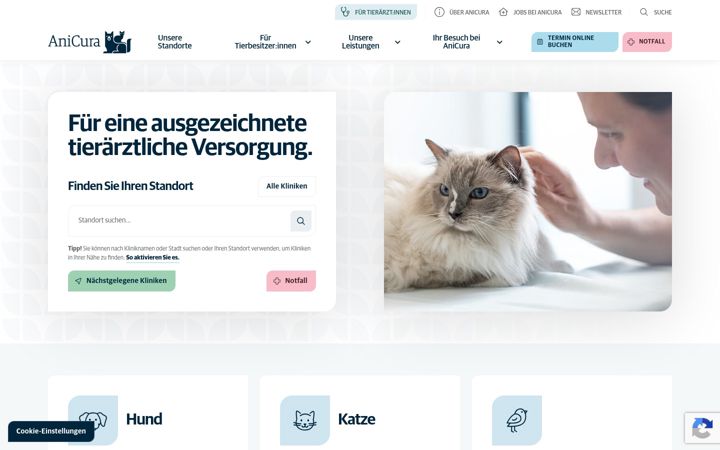Screenshot of anicura.at