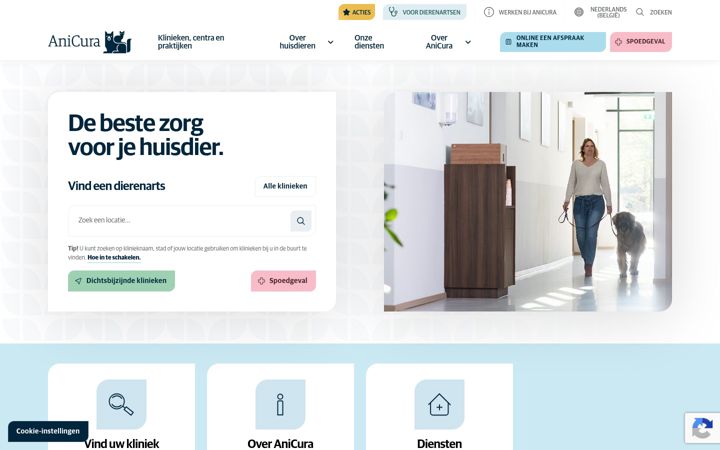 Screenshot of anicura.be