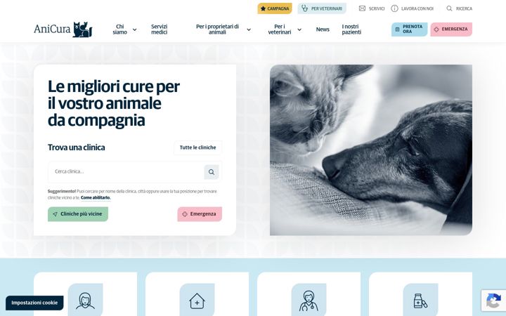 Screenshot of anicura.it