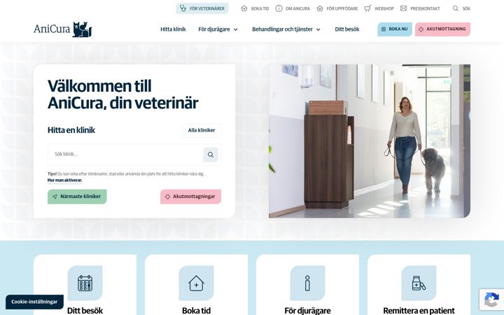 Screenshot of anicura.se