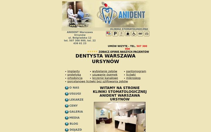Screenshot of anident.pl