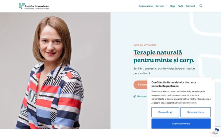 Screenshot di aniela-scorobete.ro