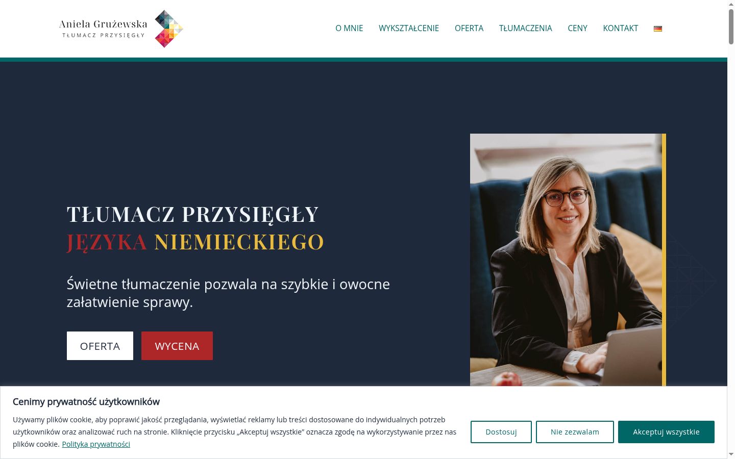 Captură de ecran a bannerului de consimțământ afișat înainte de orice interacțiune