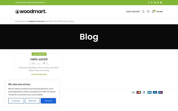 Screenshot of anielly.com