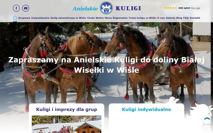 Skærmbillede af anielskie-kuligi.pl